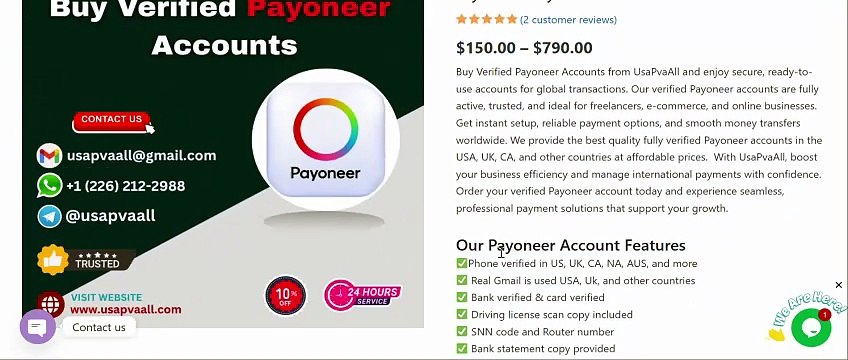 Safe Methods to Buy Verified Payoneer Accounts Without Risk