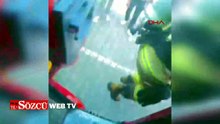 Evin çocuk odasında çıkan yangında 1 kişi dumandan etkilendi