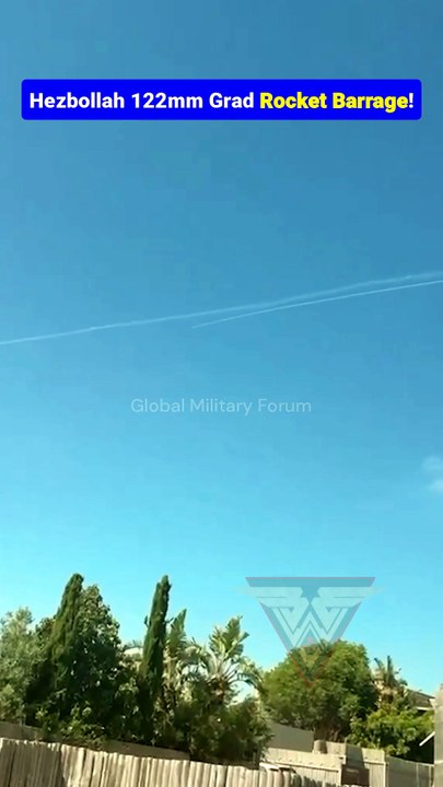 Hezbollah Fires Mass Grad Rocket Salvos Into Northern Israel