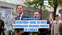 Ucrânia: chefe da NATO Mark Rutte chega a Kiev em visita não anunciada