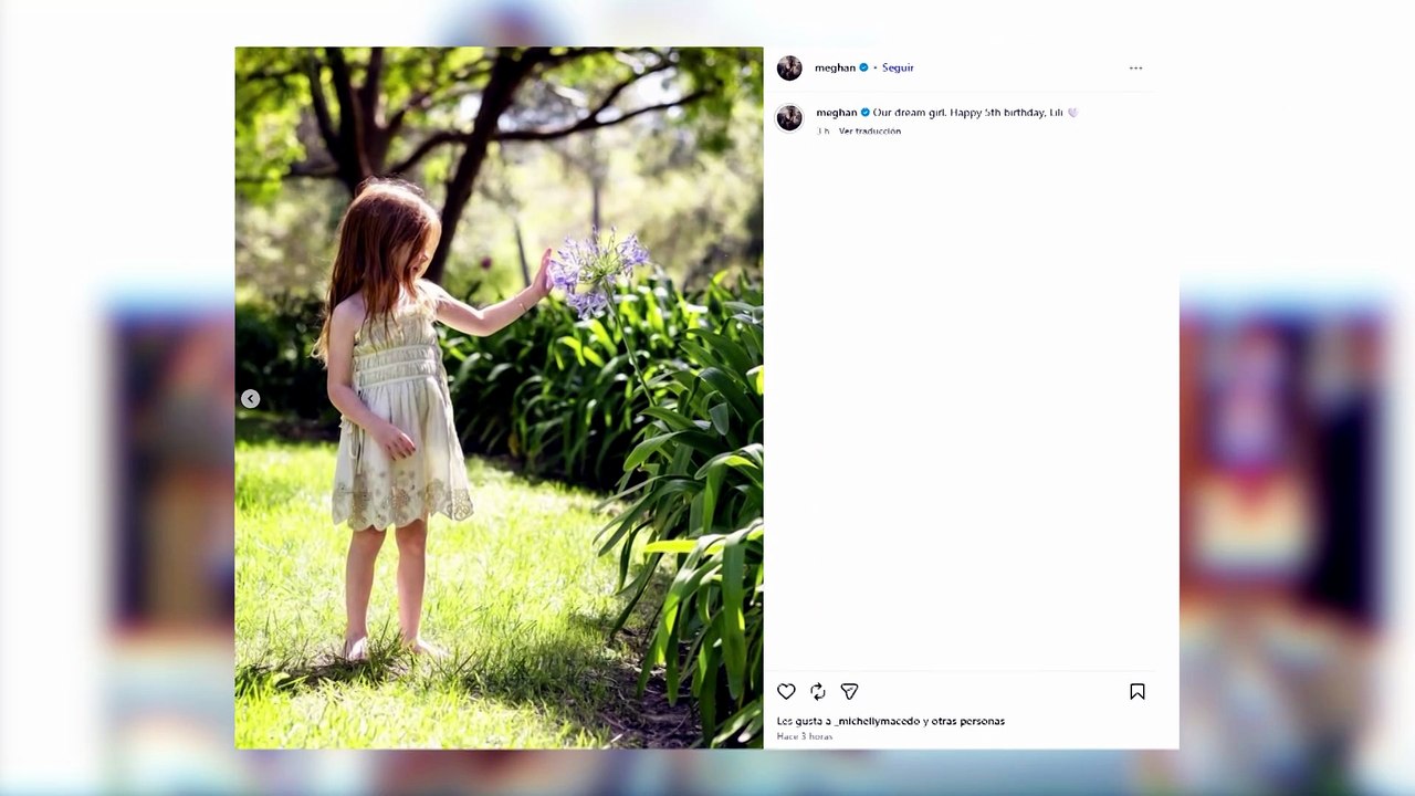 Meghan y Harry felicitan a la pequeña Lilibet por su quinto cumpleaños