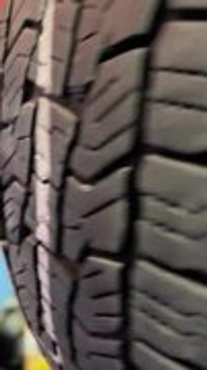 Metal Rod Pierces Through Tire