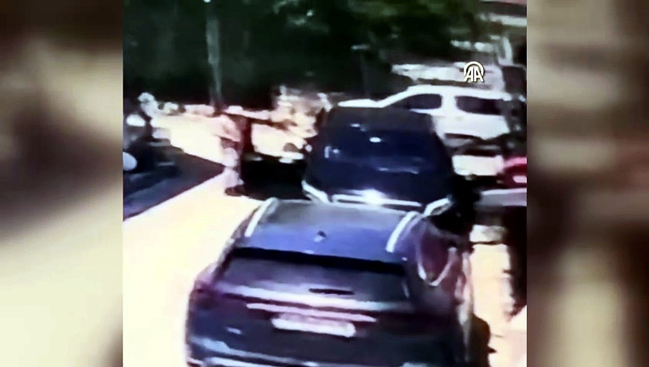 Can Polat'ın silahlı saldırıya uğradığı anlar güvenlik kamerasında