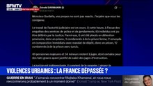 Violences urbaines: "La justice est indépendante. Laissez-la travailler sereinement", affirme Gérald Darmanin, ministre de la Justice, en réponse à Jordan Bardella