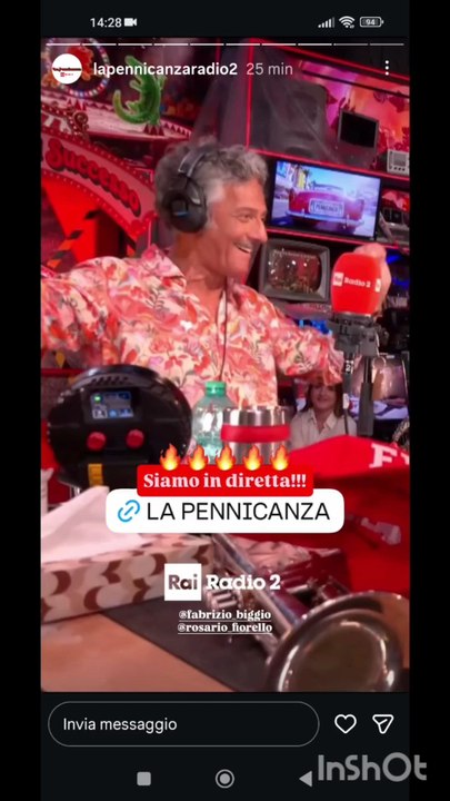 La pennicanza con Fiorello e biggio