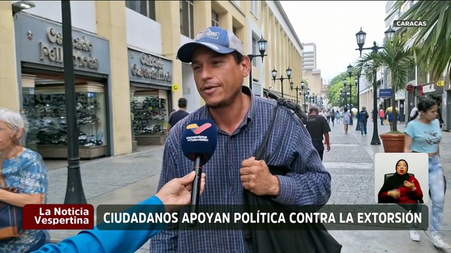 Caraqueños aplauden las iniciativas del Ejecutivo Nacional para combatir las extorsiones