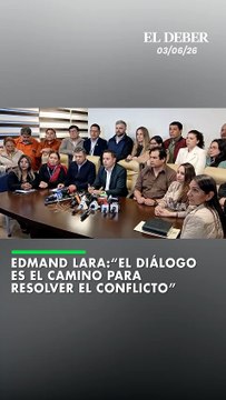 El vicepresidente Edmand Lara informó que el presidente Rodrigo Paz participó en la reunión con los jefes de bancada y ratificó su predisposición al diálogo para buscar una solución al conflicto.