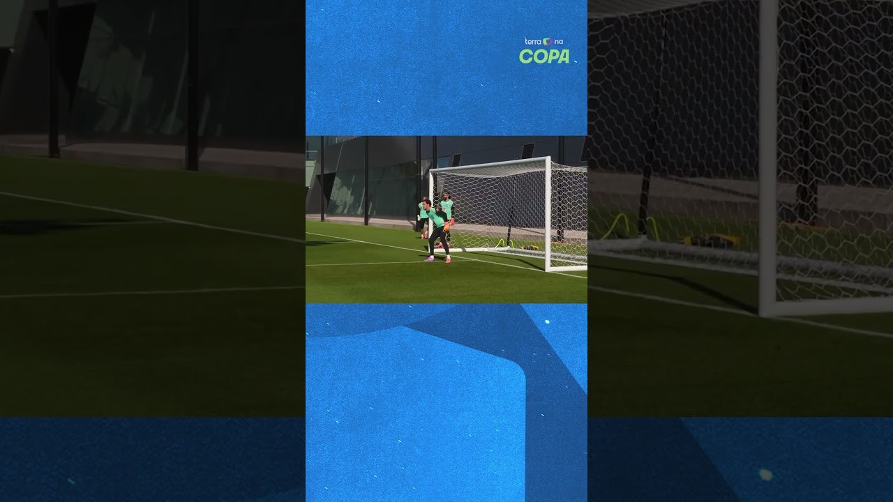 Reflexo em dia? Alisson, Ederson e Weverton ‘dão a vida’ em treino da Seleção nos EUA #shorts