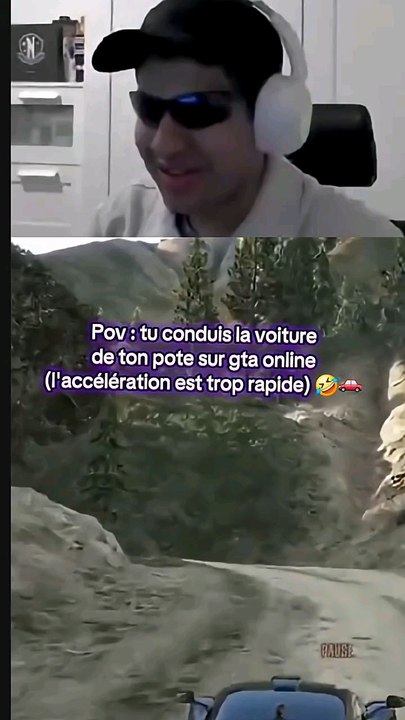 Tu conduis la voiture de ton pote sur GTA ONLINE 🚗🤣 (l'accélération est trop rapide)