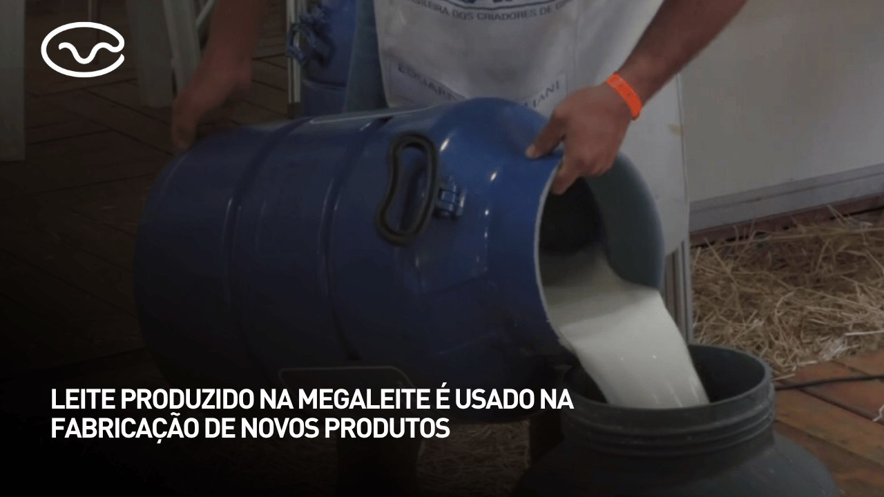 Leite produzido na Megaleite é usado na fabricação de novos produtos