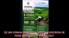 FAZENDA COM 500 ALQUEIRÃO A VENDA CMC