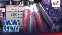 Presyo ng mga payong at kapote, bahagyang tumaas | Unang Balita