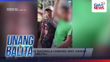 Lalaking nagwala habang may hawak na itak, arestado | Unang Balita