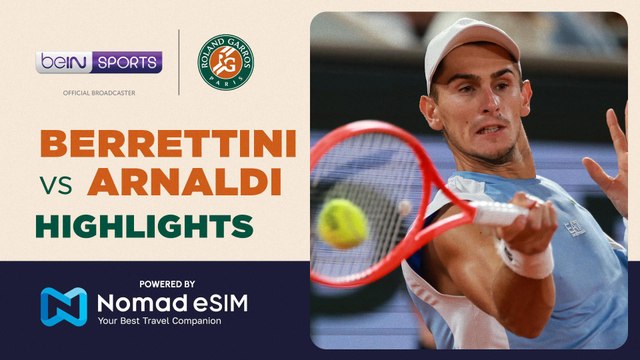 Matteo Berrettini vs Matteo Arnaldi | Roland-Garros 2026 | Match Highlights