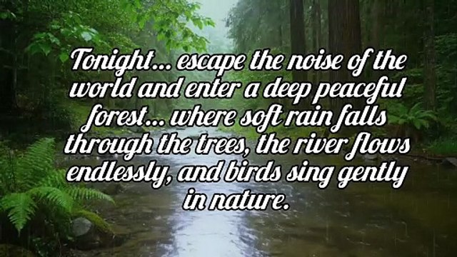Deep Forest Rain & River Sounds 🌧️ | Birds Chirping in Peaceful Nature for Sleep, Relaxation & Study #rain #deepsleep #relax #trending #viral