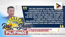 Tiwala ng publiko sa PNP, patuloy na tumataas batay sa survey ng “Boses ng Bayan” Index of Governance