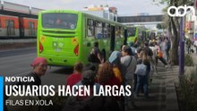 Largas filas y retrasos en Xola; así viven usuarios el caos de la Línea 2 del Metro CDMX
