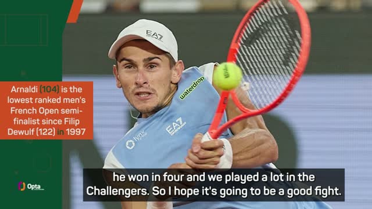 Arnaldi ready to face 'good friend' Cobolli for...