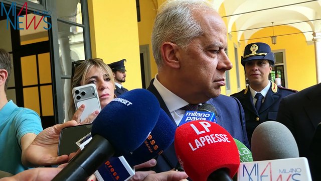 Sicurezza a Milano, Piantedosi: Avanti l'aumento delle forze dell'ordine, in arrivo altri uomini