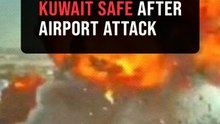 MOMENT: Kuwait releases footage it says is a drone crashing into its international airport