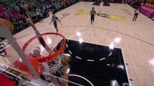 Wembanyama denies Hart before draining a three
