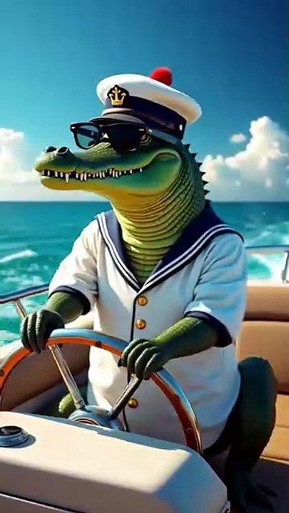 🐊 Captain Cool Sailing in Style ⛵✨