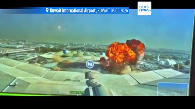 Video mostra il momento in cui un drone colpisce il terminal dell’aeroporto di Kuwait