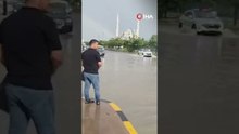 Kapıkule’de yollar göle döndü, tarlalar zarar gördü