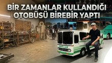 Yıllarca Direksiyonunda oturduğu Otobüsü Minyatür Olarak Yeniden Yaptı