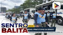 Mahigpit na seguridad, ipinatutupad sa Senado; mga empleyado na nag-onsite work, pinauwi | ulat ni Cleizl Pardilla