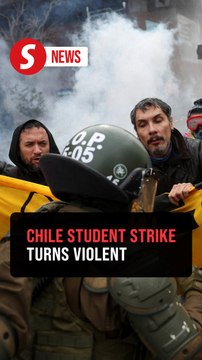 Arrests and clashes as Chile students renew strike against President Kast