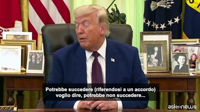 Trump: colloqui con Iran potrebbero dare risultati nel fine settimana