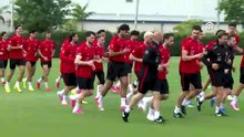 A Milli Futbol Takımı ilk antrenmanını yaptı