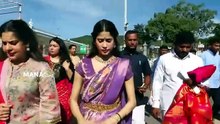 #Peddi Actress Janhvi Kapoor Seeks Blessings at Tirumala