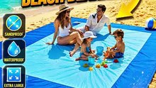 WEKAPO Sandproof Beach Blanket – Extra Large Waterproof Beach Mat, Quick Dry Compact Picnic Blanket for Beach