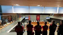 Minuto de Silencio en el Parlamento de Navarra por los policías forales fallecidos en accidente