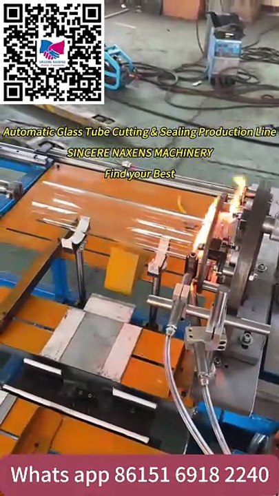Automatic Glass Tube Cutting & Sealing Production,Tube Cutting Sealing ,Glass Cup Production Line