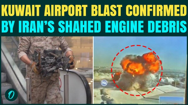 Iran BOMBS Kuwait Airport, CONFIRMED: Shahed-136 Drone WRECKAGE Found At Site | WATCH