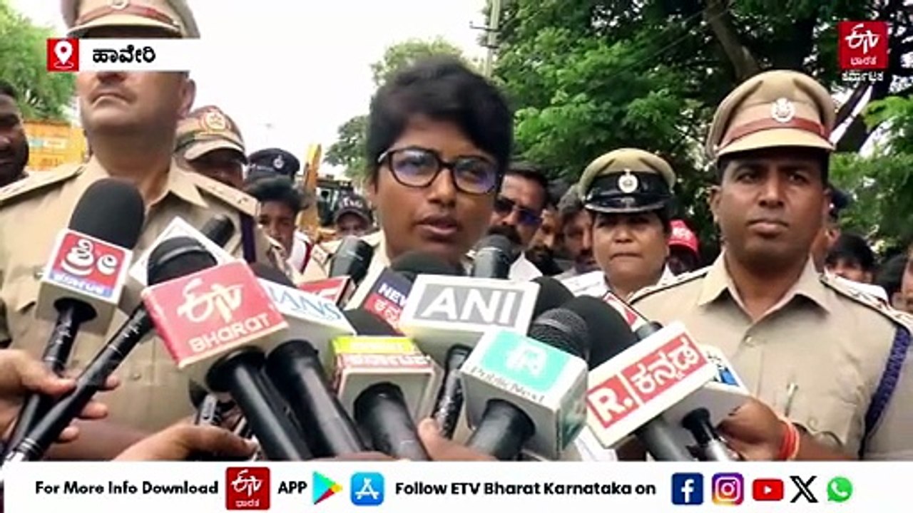 ಹಾವೇರಿ: ಕರ್ಕಶ ಶಬ್ಧ ಮಾಡುವ ಸೈಲೆನ್ಸರ್​ ನಾಶ; ಬೈಕ್​ ಸವಾರರಿಗೆ ಎಸ್​ಪಿ​ ಖಡಕ್​ ಎಚ್ಚರಿಕೆ