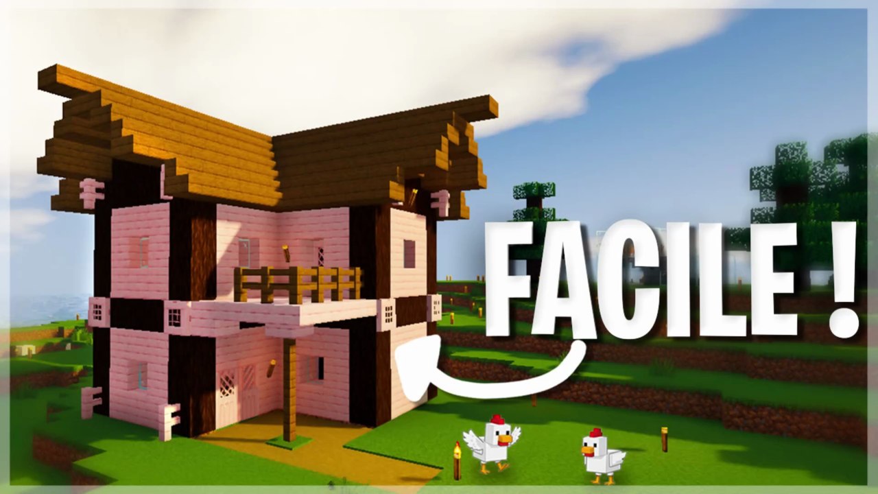 Minecraft Survie Archipel #15 : Construction de ma maison principale et usine à poulets !