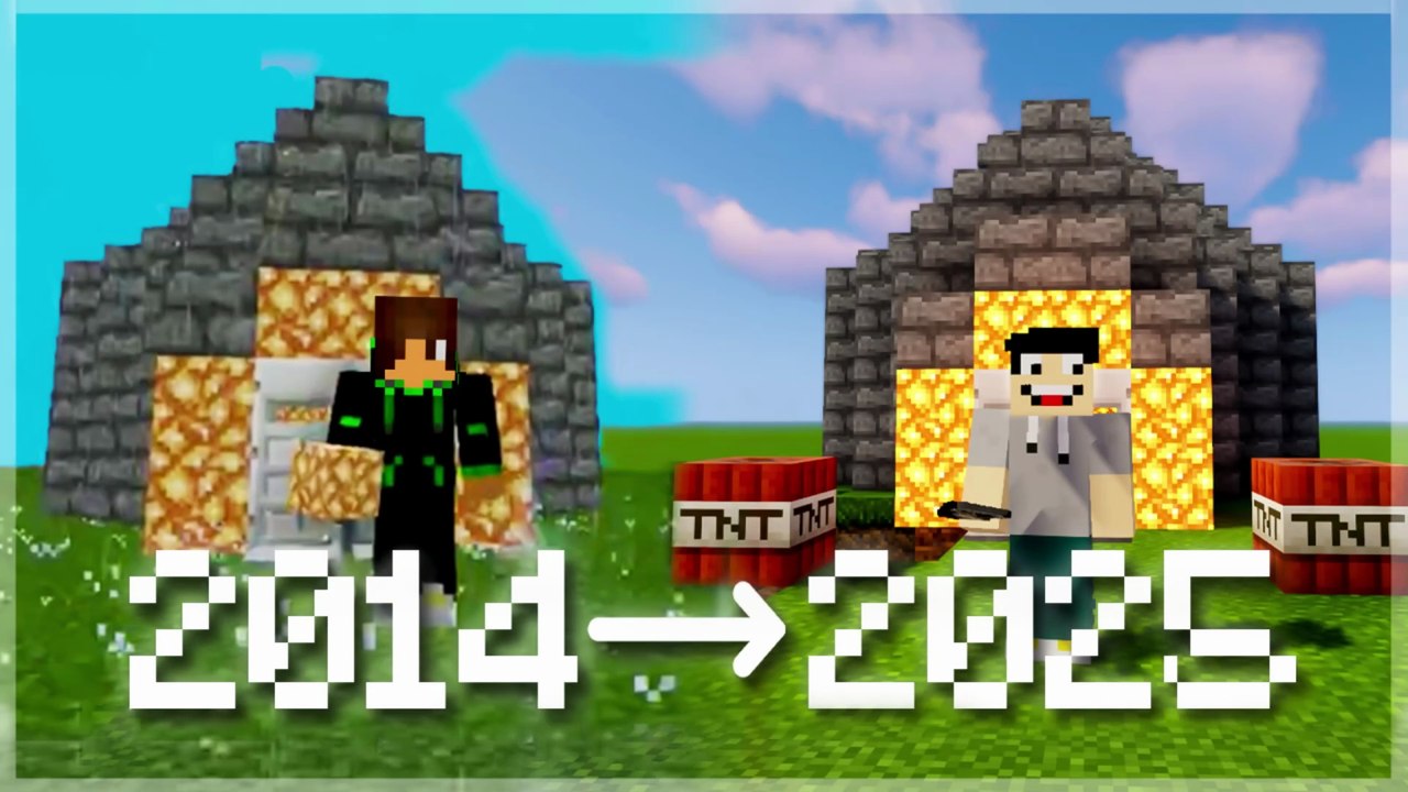 Minecraft : 10 ans après, je redécouvre mes toutes premières maps de 2013 ! 🕰️😱