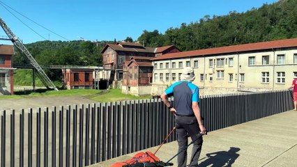 Un p&egrave;lerin de la m&eacute;moire fait &eacute;tape au Puits Couriot