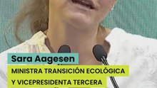 La ministra Sara Aagesen, en 'Seremos'