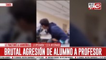Alumno le destrozó la mandíbula y el pómulo a profesor en plena clase
