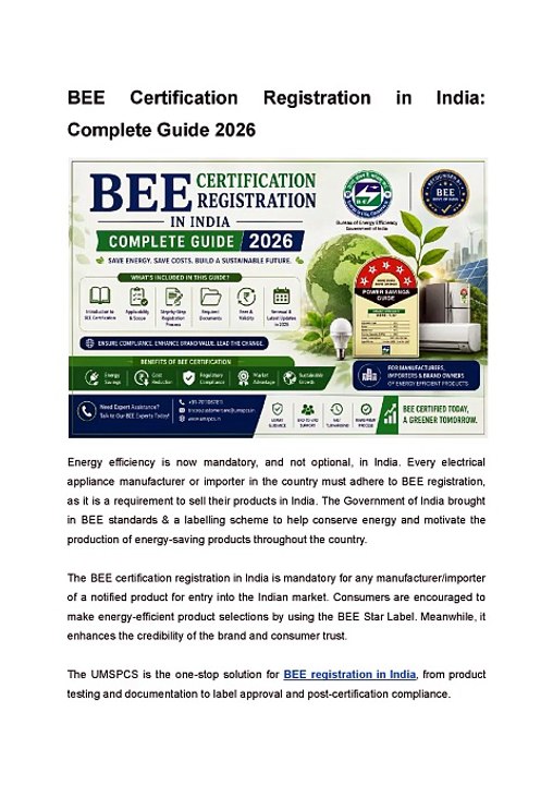 BEE Certification Registration in India_ Complete guide