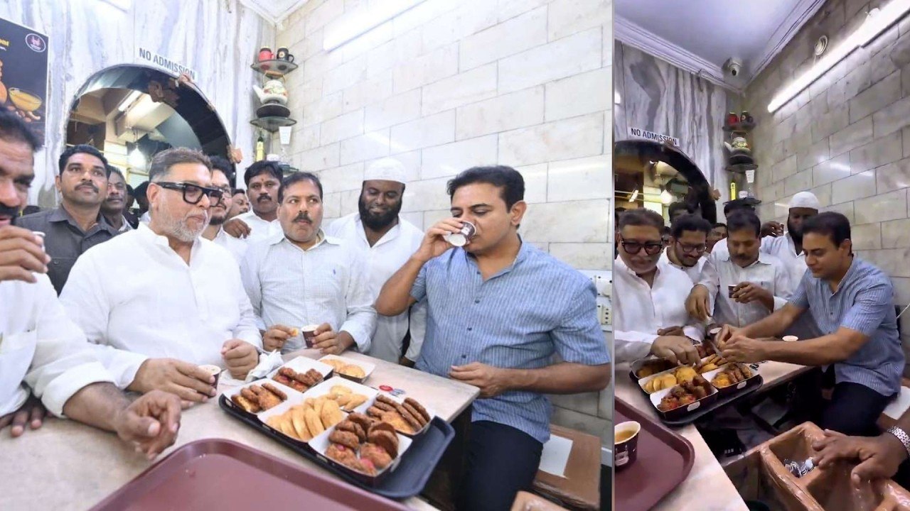 పాతబస్తీలో కేటీఆర్ సందడి..Osmania Biscuits in Old City Hyd | KTR Charminar Visit | Asianet  Telugu