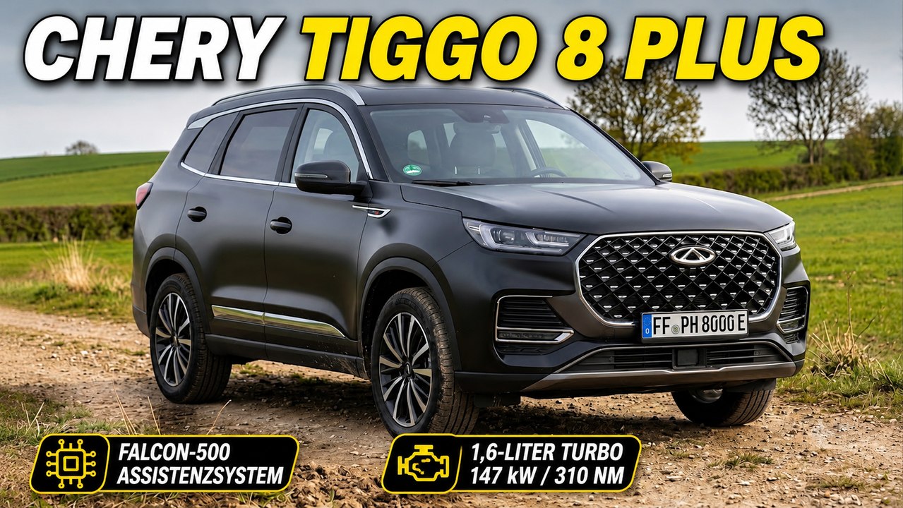 2027 Chery Tiggo 8 Plus: Neues Cockpit und moderne Fahrhilfen