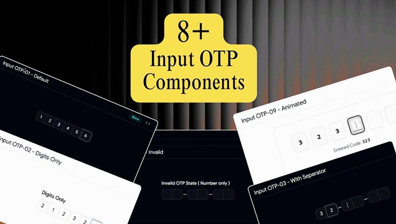 Shadcn Input OTP Video