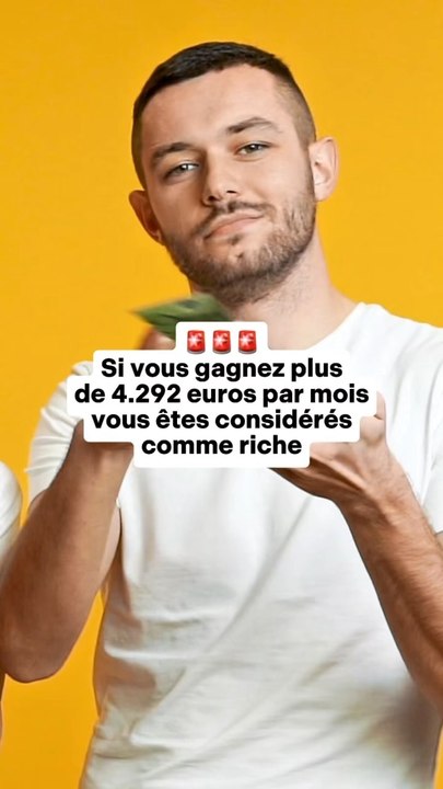 🚨 Si vous gagnez plus de 4292 euros par mois vous êtes considérés comme richeSource : l’Observatoire des inégalités