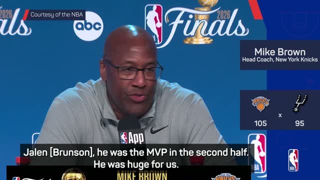 ''MVP candidate' Brunson dragged Knicks to Game 1 win - Brown